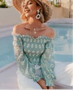 blouse boheme style bardot