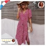 Robe Bohème à Imprimé Floral