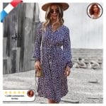 Robe Bohème à Imprimé Floral