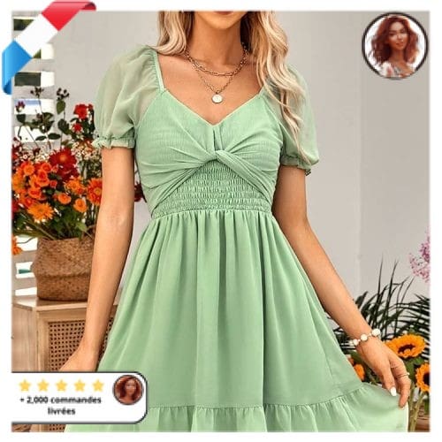 Robe Cérémonie Champetre Chic Courte
